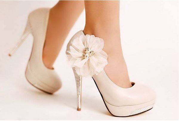 Sapato Flor Off White