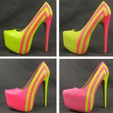 Sapato Sexy Hot Neon