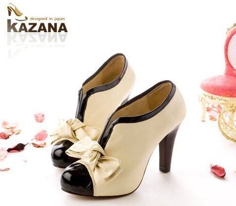 Ankle Boot Bege/Preta