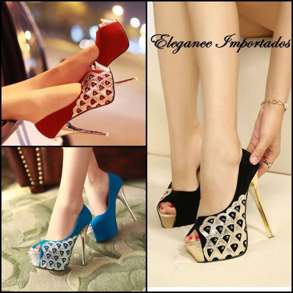 Peep Toe Pavão