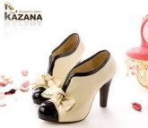 Ankle Boot Bege/Preta
