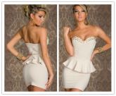 VESTIDO BUSTO SPIKE BRANCO