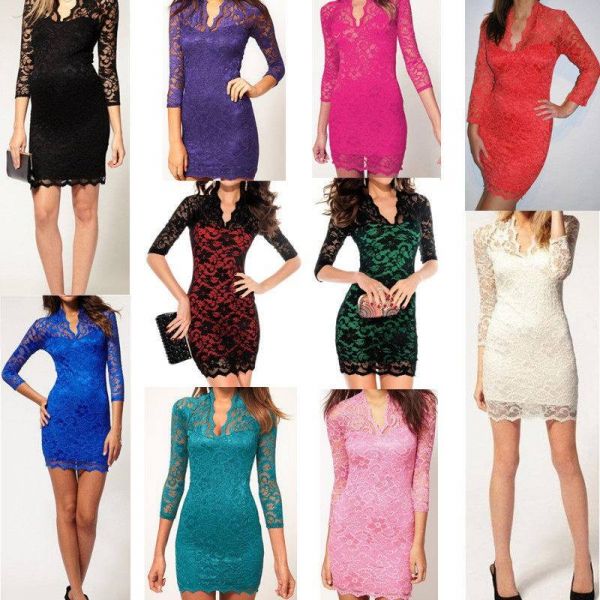 Vestido Renda Justo
